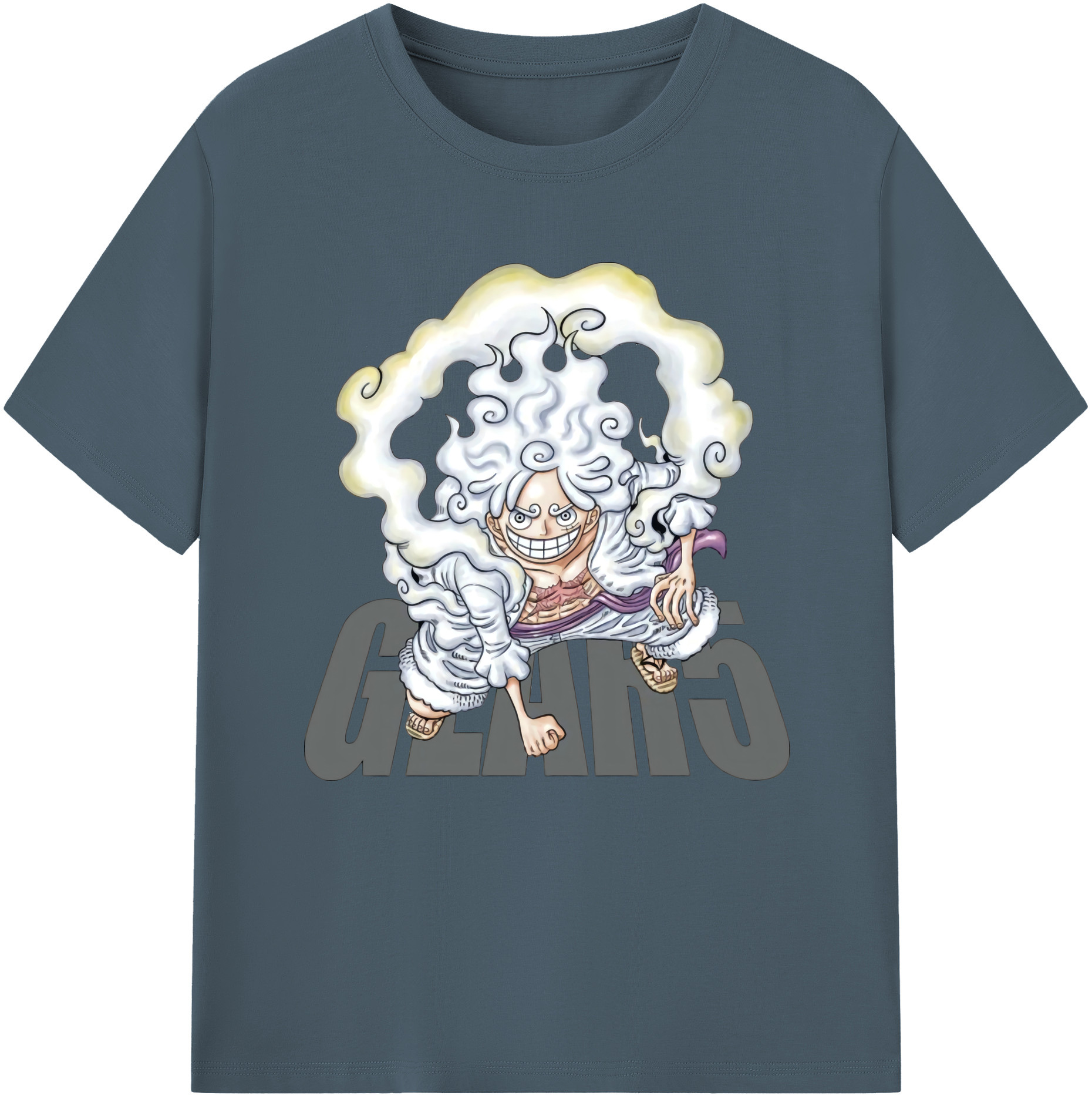 ワンピース モンキー・D・ルフィ ONE PIECE Monkey D. Luffy 綿100％半袖Tシャツ（フロントプリント）